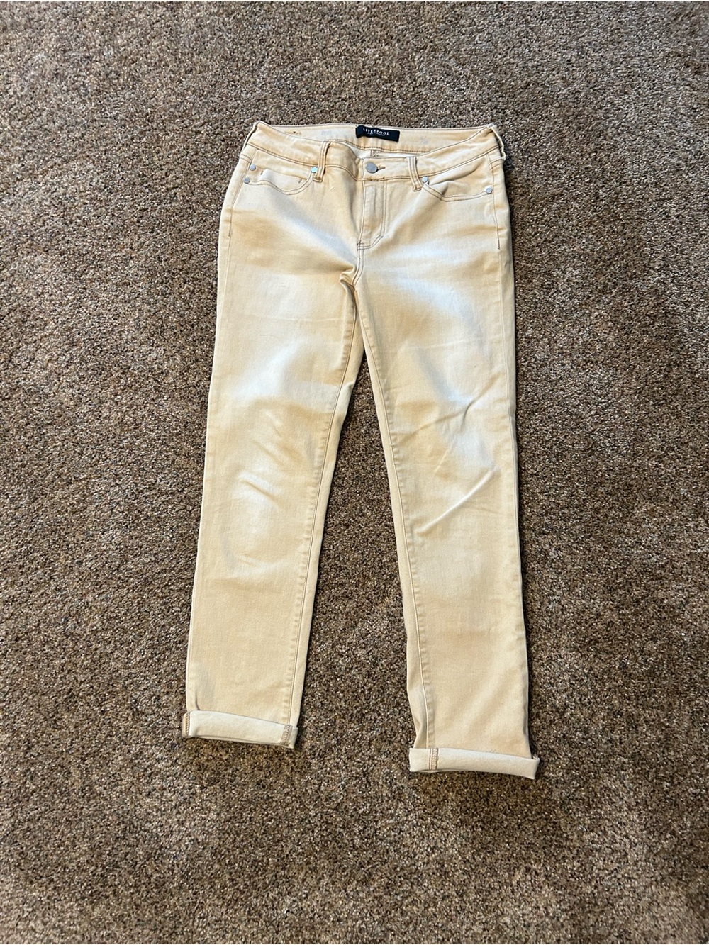 Liverpool Jeans Company gold crop Jeans size 6